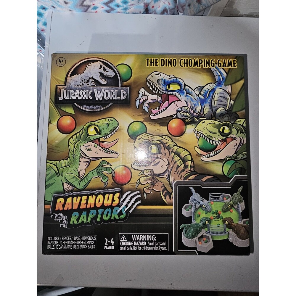 Jurassic World Ravenous Raptors The Dino Chomping Game